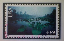United States, Scott #C142, Used(o), 2007, Scenic American Landscapes Series: Okenfenoke Swamp, 69¢ - 3a. 1961-… Usados