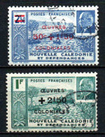 Nouvelle Calédonie  - 1944 -  Pétain Surch-   N° 246/247  - Oblit - Used - Oblitérés