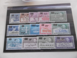 ANTARCTIQUE BRITANNIQUE SERIE 25-38 * *   SERIE COURANTE SANS CHARNIERE SYSTEME DECIMAL - Neufs