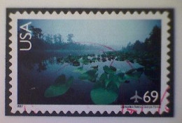 United States, Scott #C142, Used(o), 2007, Scenic American Landscapes Series: Okenfenoke Swamp, 69¢ - 3a. 1961-… Oblitérés