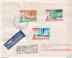 Postal History Cover: Brazil Set On Cover - Briefe U. Dokumente