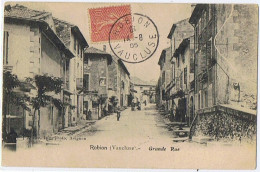 Cpa..84..ROBION..VAUCLUSE..GRANDE RUE - Robion