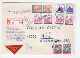 1996. YUGOSLAVIA,SERBIA,SOMBOR TO NIS,VALUE COVER,REIMBURSEMENT LABEL - Briefe U. Dokumente