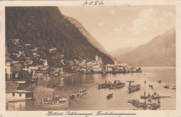 D9018) HALLSTATT -  Salzkammergut - FRONLEICHNAMSPROZESSION - Super Details - SCHIFF Boote - Häuser Kirchen - Hallstatt