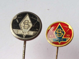 BADGE Z-98-6 - 2 PINS - BS NIS, SERBIA - Sets