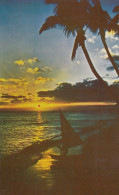 Jamaica Beautiful Sunset Old Postcard - Jamaica