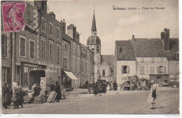 45 ARTENAY   Place Du Marché (carte Pas Courante) - Artenay