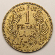 Tunisie, Protectorat Français, Bon Pour 1 Franc, Sans Le Nom Du Bey, 1921 - Tunisie