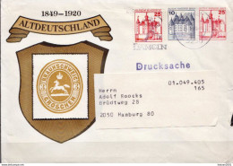 Germany / Berlin Used Postal Stationery Cover, Interesting 10pf + 25 Pf Stamps - Buste Private - Usati