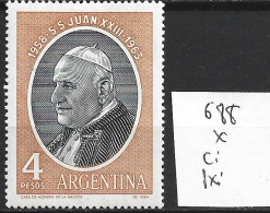 ARGENTINE 688 * Côte 0.30 € - Neufs