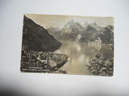 SUISSE CARTE ANCIENNE EN NOIR ET BLANC  DE 1957 SISIKON MIT GITSCHEN UND URIROTSTOCK  N°5463  EDIT WEHRLI Vierwaldstätte - Sisikon