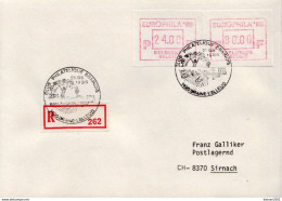 Postal History: Belgium R Cover With Automat Stamps - Lettres & Documents