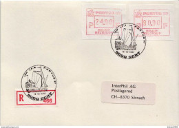Postal History: Belgium R Cover With Automat Stamps - Covers & Documents