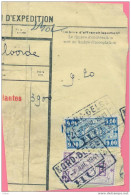 Gs980: Fragment Met  SP237  + SP 254 : Met : 2 NORD BELGE  5 HUY -7 JUIL 1941 - Nord Belge