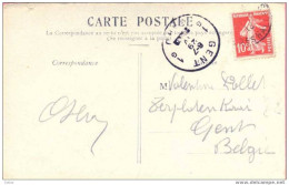 Zz258: 10ct Semeuse >> 1G GENT 1G  6-7 19 IV ___ Zonder Jaaraanduiding: (= Noodstempel) - Fortune (1919)