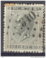 Qr923 10c.: Ps:340: SPA... Met Bruine Vlek... - 1865-1866 Perfil Izquierdo