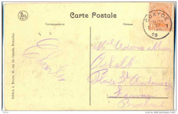 _Cc052:kaart: N°135: 1 COXYDE 1 14-15 27 XI. 19__ ( Onvolledig Jaar: Noodstempel) - Fortune Cancels (1919)