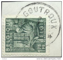 Xv837: N° 768 :/ Fragment: *GOUTROUX * : Sterstempel - 1948 Export