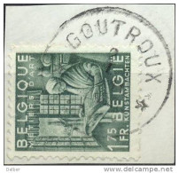 Xv837: N° 768 :/ Fragment: *GOUTROUX * : Sterstempel - 1948 Exportation