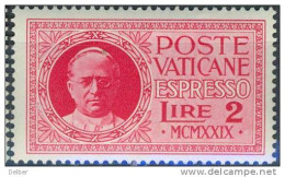 _Is939: POSTE VATICANE : Y.&T. N° E1: * [= Met Scharniertje] - Exprès