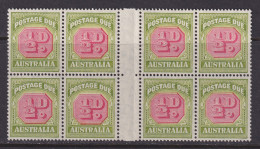 Australia, Scott J71 (SG D112), MNH Gutter Block Of Eight - Port Dû (Taxe)