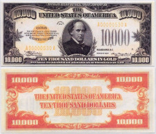 COPIE - USA 10 000 Dollars In Gold- 1934, REPRODUCTION - Certificats D'Or (1928)