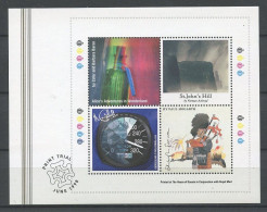 Gd BRETAGNE 1998 PRINT TRIAL Minisheet ** Neuf MNH Superbe Alice's Adventures St-John's - Werbemarken, Vignetten