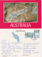 AUSTRALIA. The Nourlangie Rock Art In The Kakadu National Park (Northern Territory) Postcard To Andorra (Europa) - Kakadu