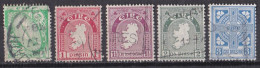 Irlande - 1922  37 - état Libre -   Y&T  N ° 40  79  80  81  83  Oblitéré - Used Stamps