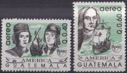 F-EX46052 GUATEMALA MNH 1991 AMERICA UPAEP DISCOVERY SHIP COLUMBUS PINZON BROTHER.  - Christopher Columbus