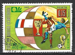 GUINEE EQUATORIALE. Timbre Oblitéré De 1974. Victoire De L'Italie. - 1938 – France
