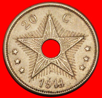 * BELGIUM (1910-1911): BELGIAN CONGO  20 CENTIMES 1911! ALBERT I (1910-1934) · LOW START · NO RESERVE! - 1910-1934: Albert I.