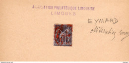 Sage 10c Oblitération Rouge - 1876-1898 Sage (Type II)