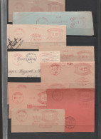 Deutsches Reich Freistempel Lot 10 Verschiedene Briefstücke M Absenderfreistempel München Würzburg Ludwigshafen Leipzig - Frankeermachines