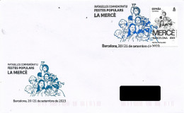 SPAIN. POSTMARK. POPULAR FESTIVALS. LA MERCE. BARCELONA 2023 - Machines à Affranchir (EMA)