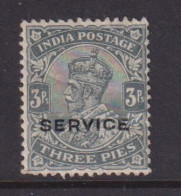 INDIA - 1912-13 George V Official Opt Service 3p Hinged Mint - 1911-35 King George V