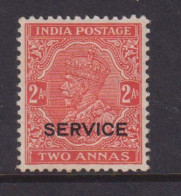 INDIA - 1932-36 George V Official Opt Service 2a Hinged Mint - 1911-35 King George V
