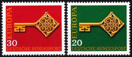 GERMANY 1968 EUROPA. Complete Set, MNH - 1968