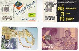 Lot De 4 Télécartes Du Luxembourg T.B.E. - Lussemburgo