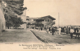 Marseille , L'estaque * Le Restaurant MISTRAL * Auto Garage Tel 18-66 * Commerce - L'Estaque