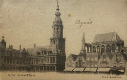 Veurne Het Belfort En Grote Markt (bemerk Café Exelcior) - Veurne