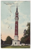 USA, Detroit MI, Tower At Gladwin Park, C1916 Michigan Vintage Postcard - Detroit