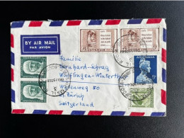 AUSTRALIA 1961 AIR MAIL LETTER MELBOURNE TO WULFLINGEN WINTERTHUR 15-12-1961 AUSTRALIE - Briefe U. Dokumente