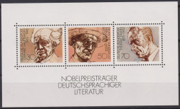 1978 Deutschland>BRD, **  Mi:DE BL16, Sn:DE 1267, Yt:DE BF15, Nobelpreisträger - 1959-1980