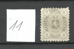 FINLAND FINNLAND 1875 Michel 12 Ayb (perf 11) (*) Mint No Gum/ohne Gummi - Unused Stamps