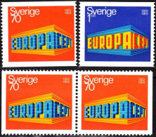 SWEDEN 1969 EUROPA. Complete With Booklet Pair, MNH - 1969