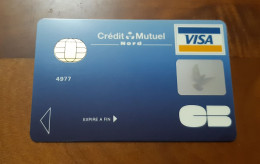 TRES ANCIENNE CARTE A PUCE DEMONSTRATION TEST BANCAIRE CREDIT MUTUEL ANNEES 90 A SAISIR !!! - Disposable Credit Card