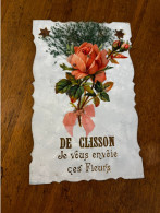 Clisson * Souvenir Du Village , Je Vous Envoie Ces Fleurs ! * Ajoutis Découpis Dorures - Clisson