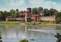 CARTOLINA  TORINO,PIEMONTE-IL CASTELLO MEDIOEVALE VISTO DAL PO-CULTURA,MEMORIA,RELIGIONE,BELLA ITALIA,VIAGGIATA 1972 - Castello Del Valentino