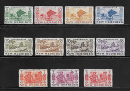 NOUVELLES HEBRIDES  ( DIV - 141 )  1953  N° YVERT ET TELLIER  N°  155/165  N** - Nuevos